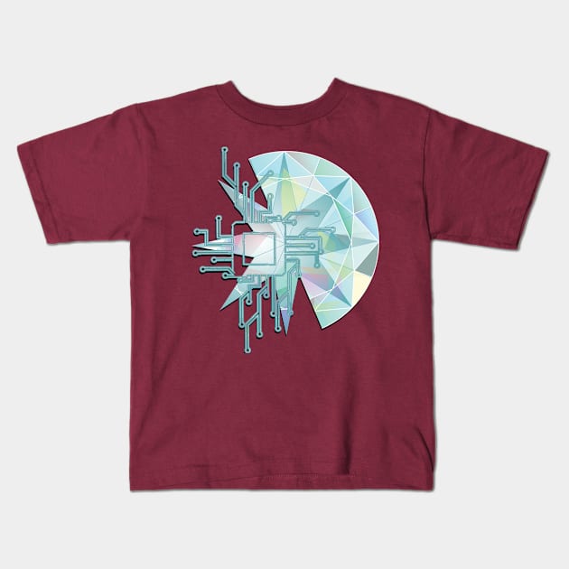 Crystalmodule Kids T-Shirt by TeeText